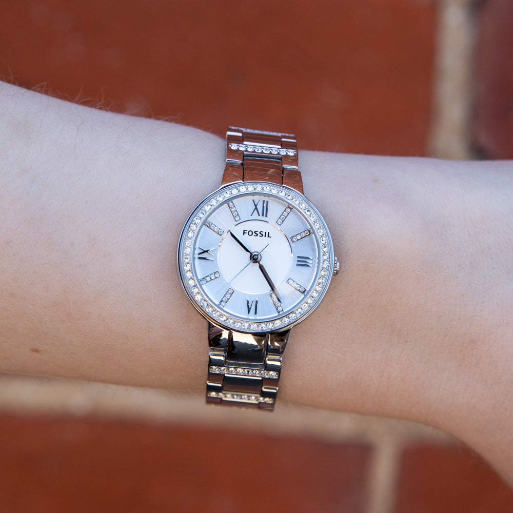 Fossil Virginia ES3282 Women's Leather Watch - Stylish & Elegant Timepiece for Everyday Wear, Office & Casual Outfits