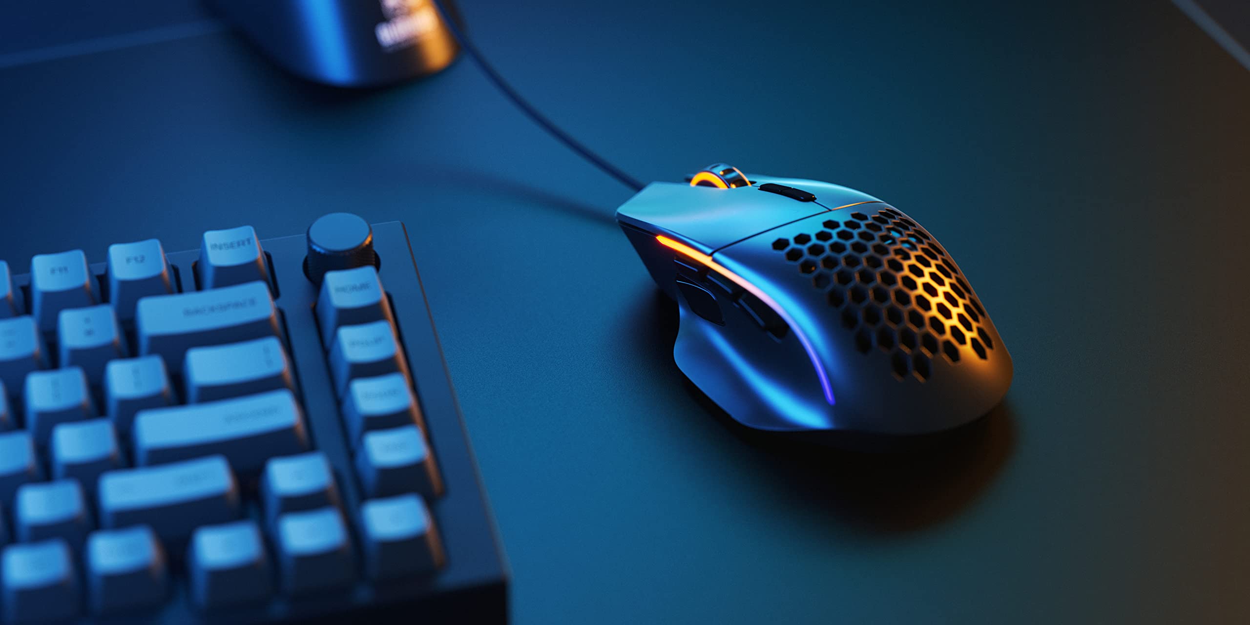Glorious Model I Wired Gaming Mouse - 69g Ultra Lightweight, 2 Swappable Buttons, RGB Lighting, PTFE Feet, 9 Programmable Buttons, Ergonomic Side Thumb Rest - Black - Perfect for FPS, MOBA & MMO Gaming, Esports & Office Work