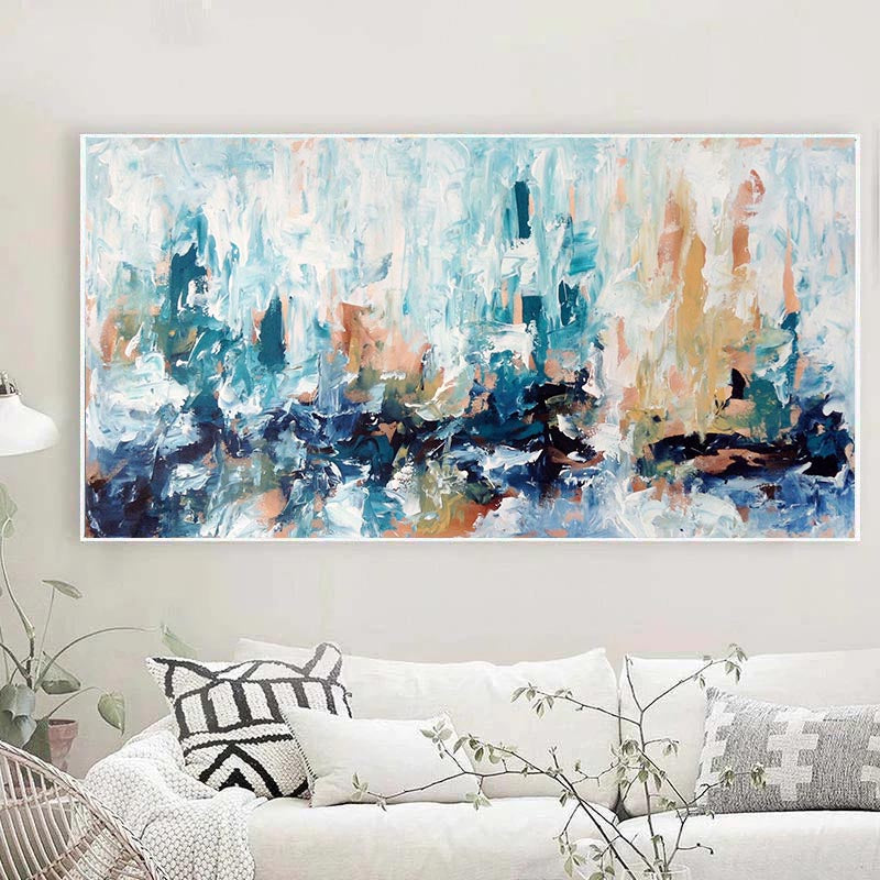 Together Original Painting - Handmade Wall Art for Home Decor, Living Room, Bedroom & Office | Unique Gift Idea for Art Lovers