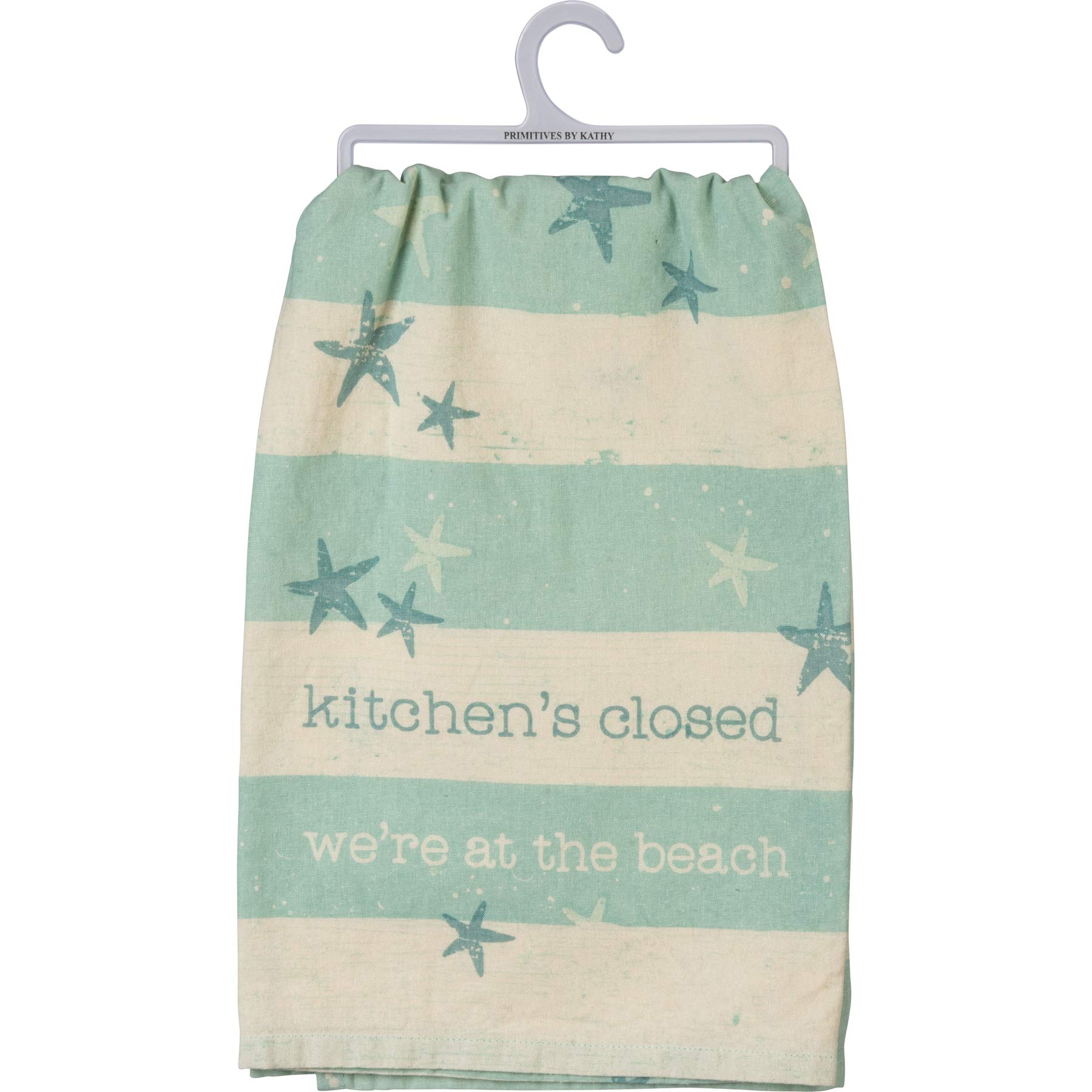 Premium Kitchen Towel Set - Absorbent & Quick-Drying - 'Kitchen's Closed At The Beach' Design - Perfect for Cooking, Cleaning & Beach Picnics