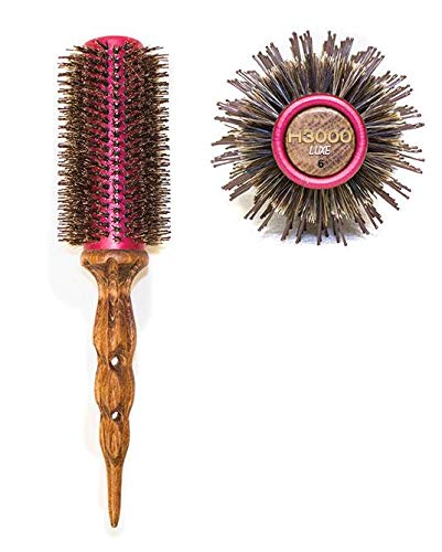 Luxe Ceramic Boar & Nylon Round Hair Brushes - 2 Inch for Smooth Styling & Detangling - Perfect for Salon, Home & Travel Use