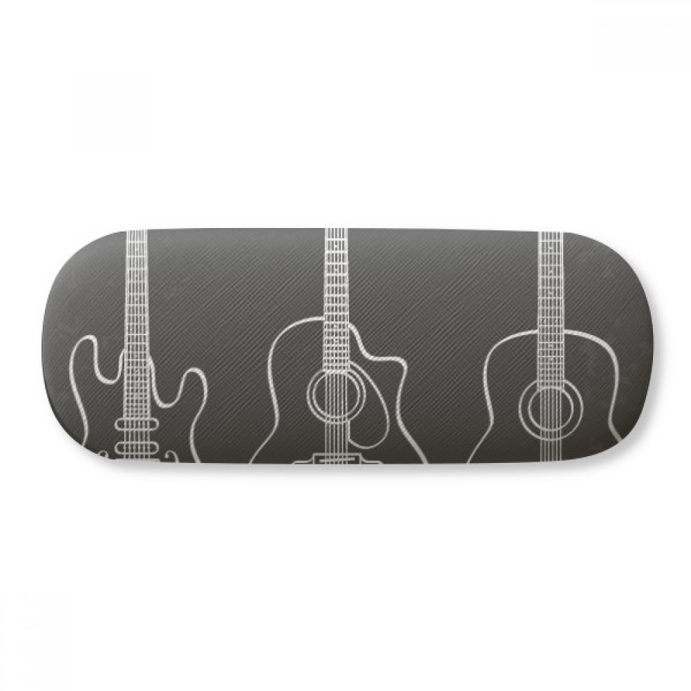 Premium Guitar-Shaped Eyeglasses Case - Hard Shell Protective Storage Box for Glasses & Sunglasses - Perfect for Musicians, Guitarists & Music Lovers - Great for Concerts, Music Lessons & Travel