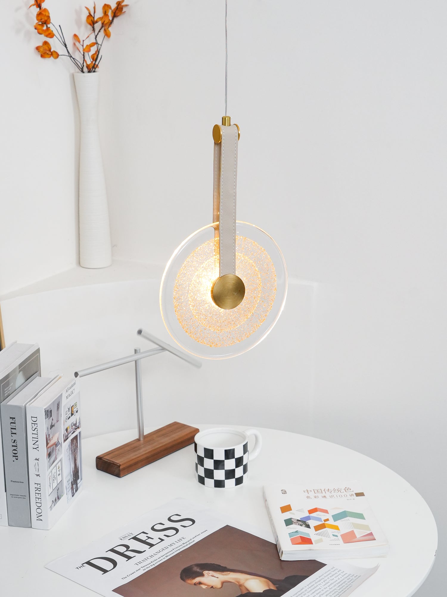 Disc Paolo Castelli Modern Pendant Lamp - Elegant Hanging Light Fixture for Dining Room, Living Room & Bedroom Lighting