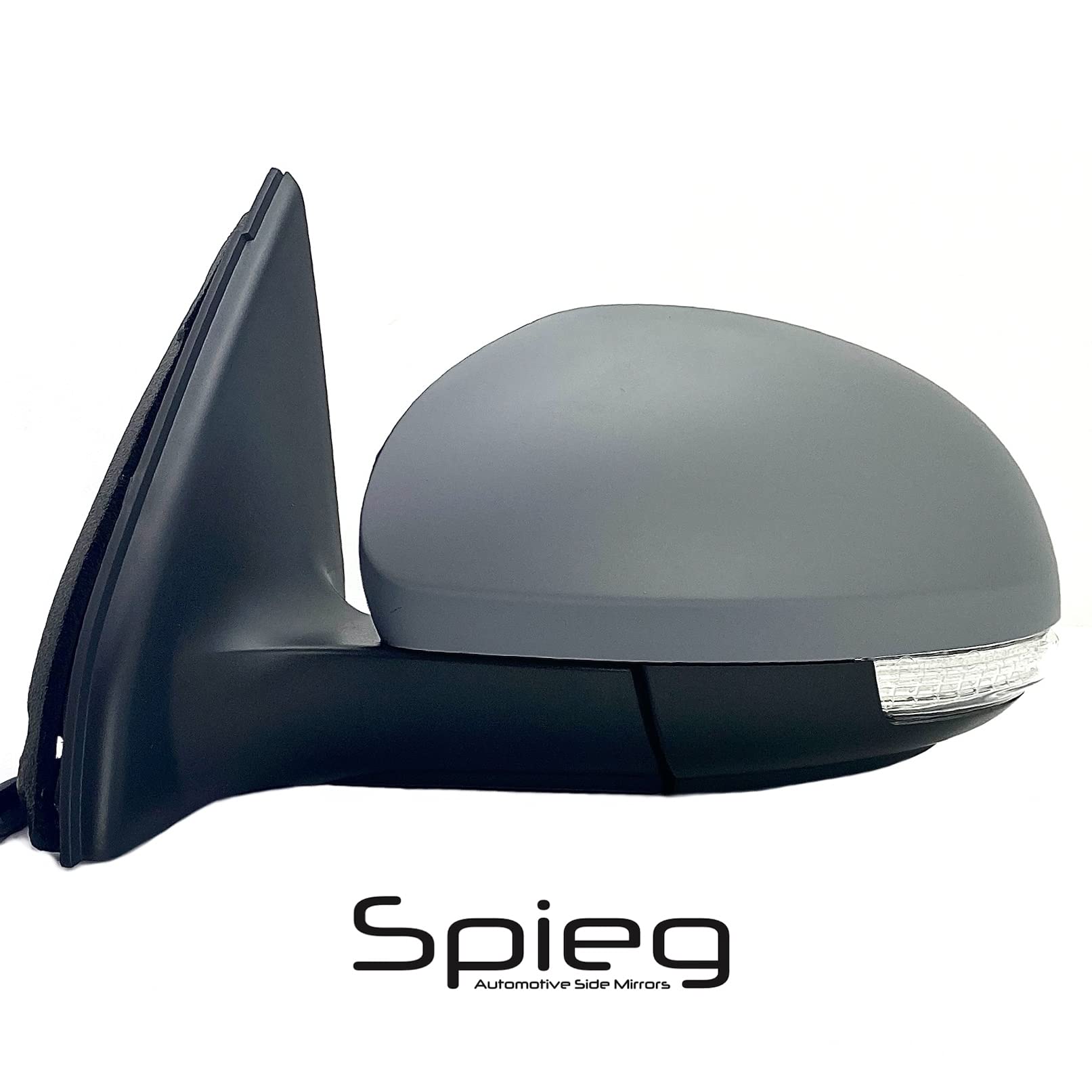 2009-2017 Volkswagen Tiguan Driver Side Mirror - Left Power Adjustable Heated Glass with Folding Memory, Puddle Lamp & Turn Signal | OEM Replacement | Perfect for Winter Driving & Night Visibility