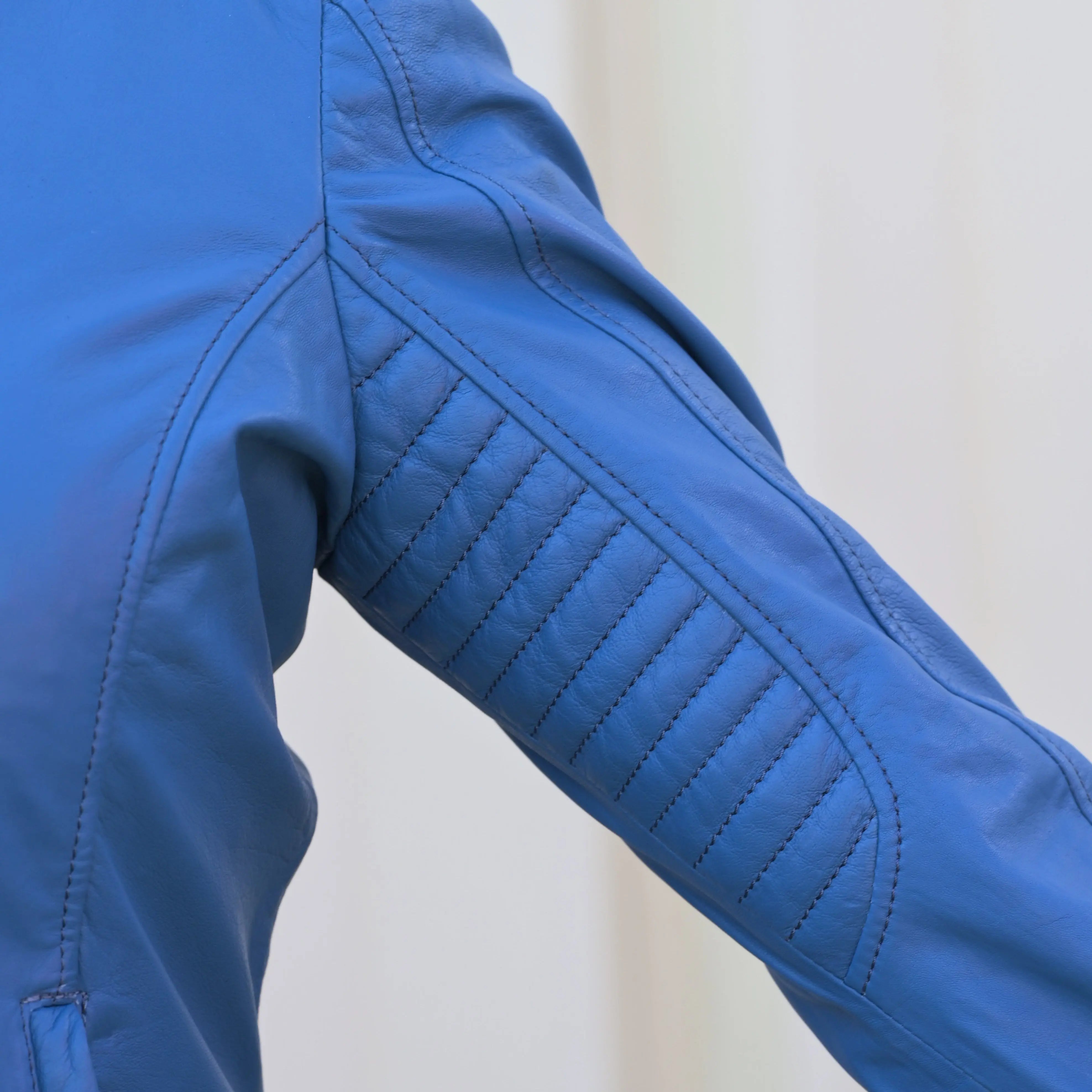 Women's Classic Leather Jacket - Genuine Leather Motorcycle Jacket for Women, Stylish Biker Jacket with Zipper - Perfect for Riding, Casual Outfits & Night Out