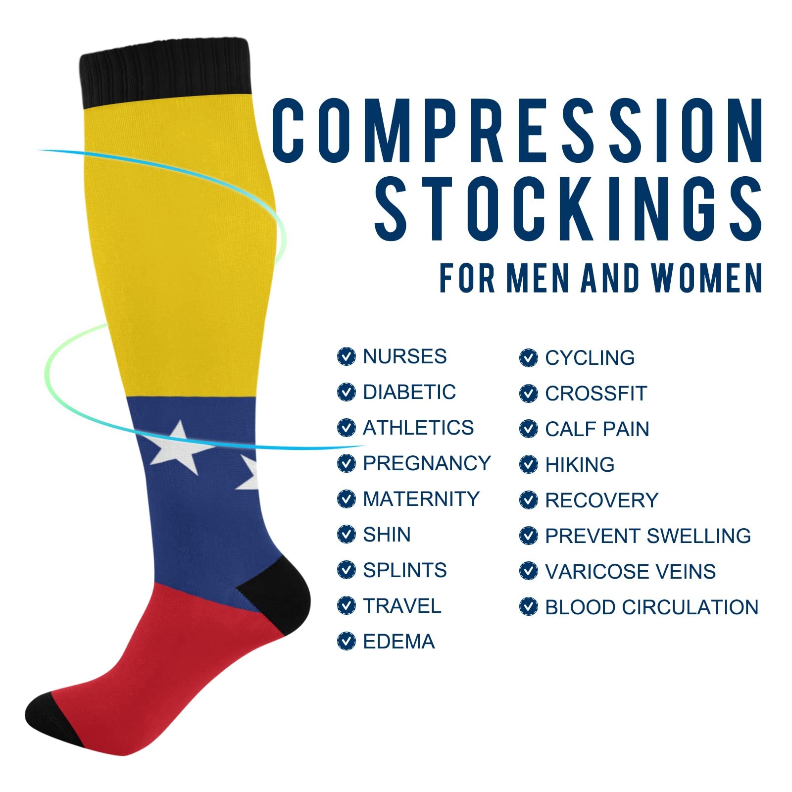 Fisyme Unisex Thermal Compression Socks for Running, Hiking & Cycling - Breathable & Comfortable Athletic Crew Socks for Women & Men - Perfect for Winter Sports & Outdoor Activities