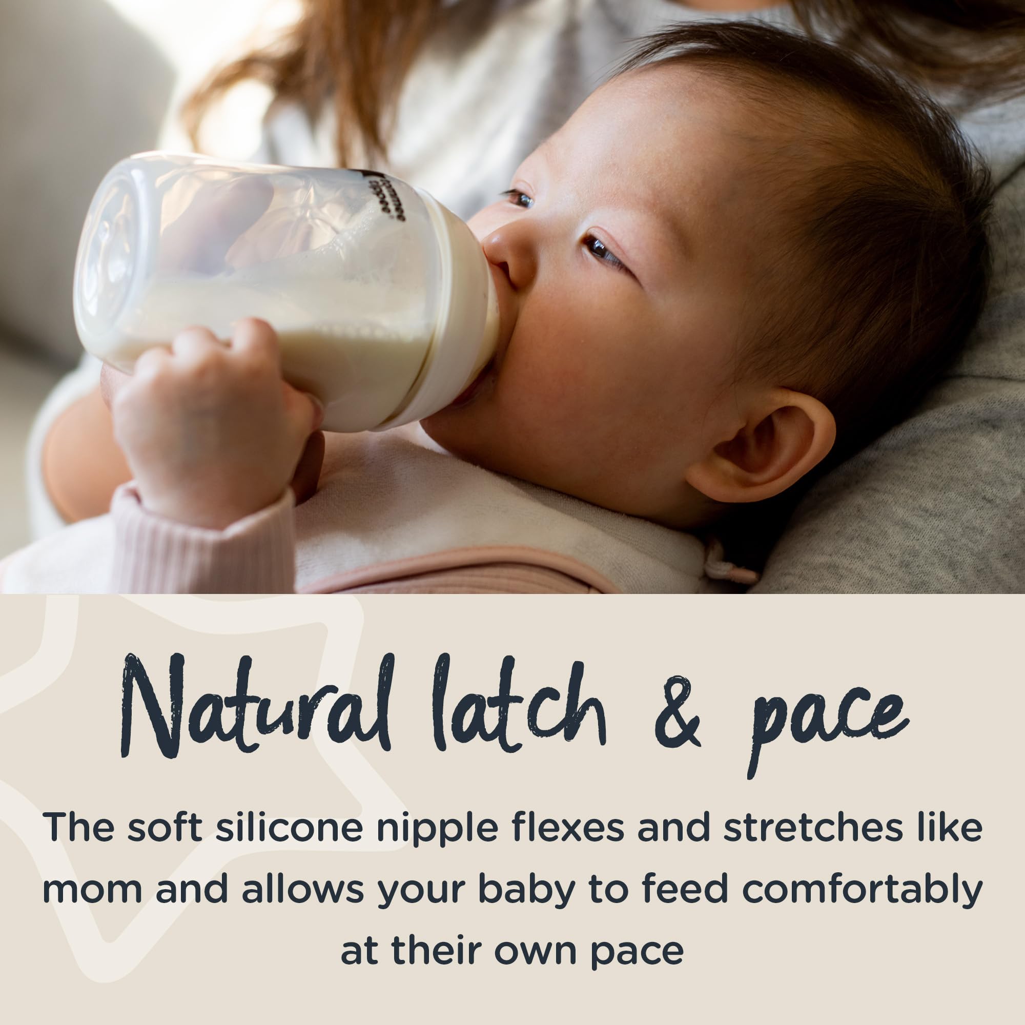 Tommee Tippee First Baby Bottle Gift Set - Anti-Colic Bottles with Breast-like Nipples & Travel Lids for Newborns | Perfect Baby Shower Gift & Travel Feeding Solution