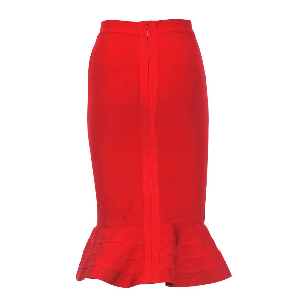 Mermaid Fishtail High Waist Rayon Bandage Pencil Skirt for Women - Sexy Bodycon Party & Clubwear - Perfect for Night Out, Date Night, and Special Occasions