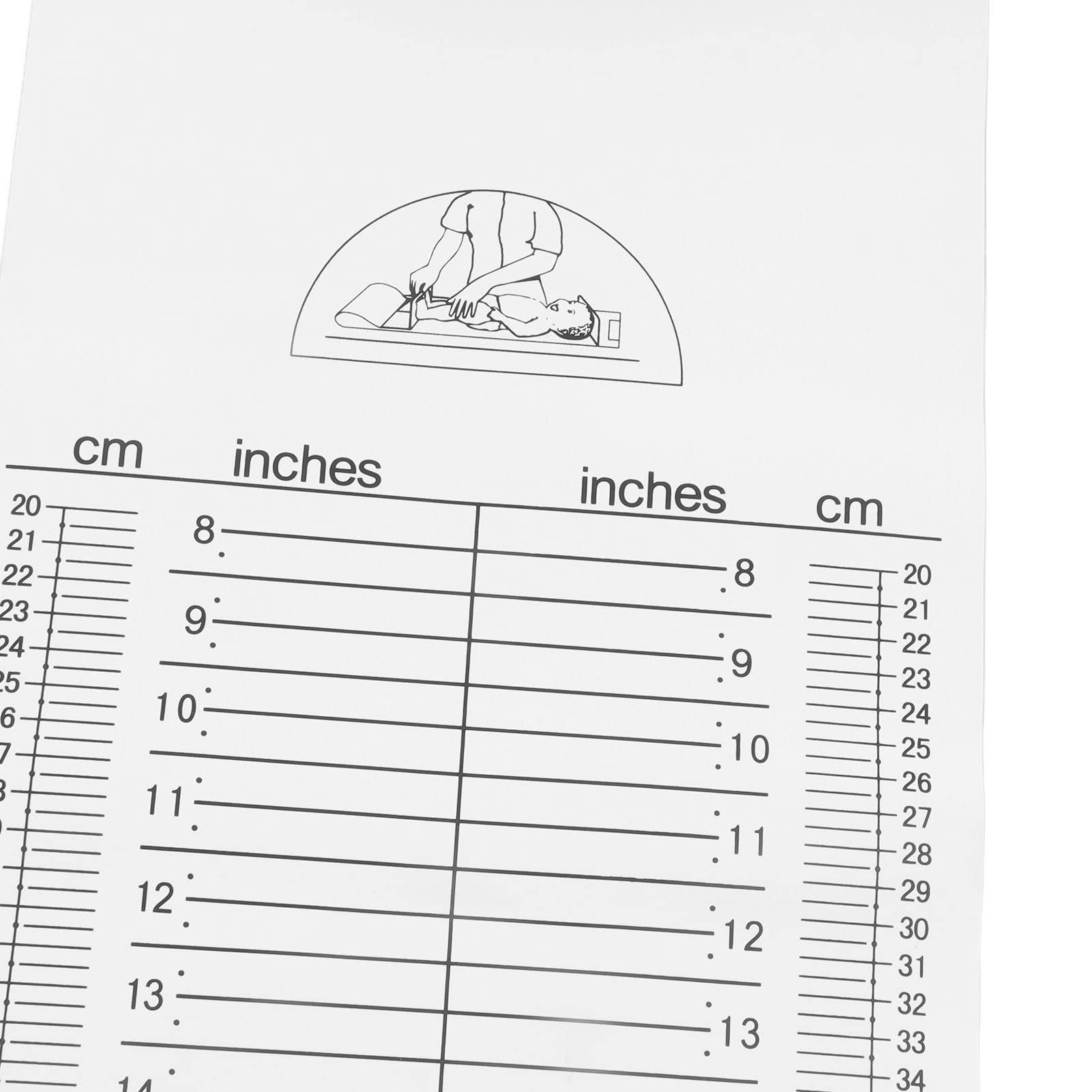 **Baby Growth Measuring Mat - Washable & Collapsible Infant Height Ruler for Nursery, Home - Perfect for Tracking Toddler Development (0-24 Months) - Ideal for Pediatric Checkups & Milestone Photos**
