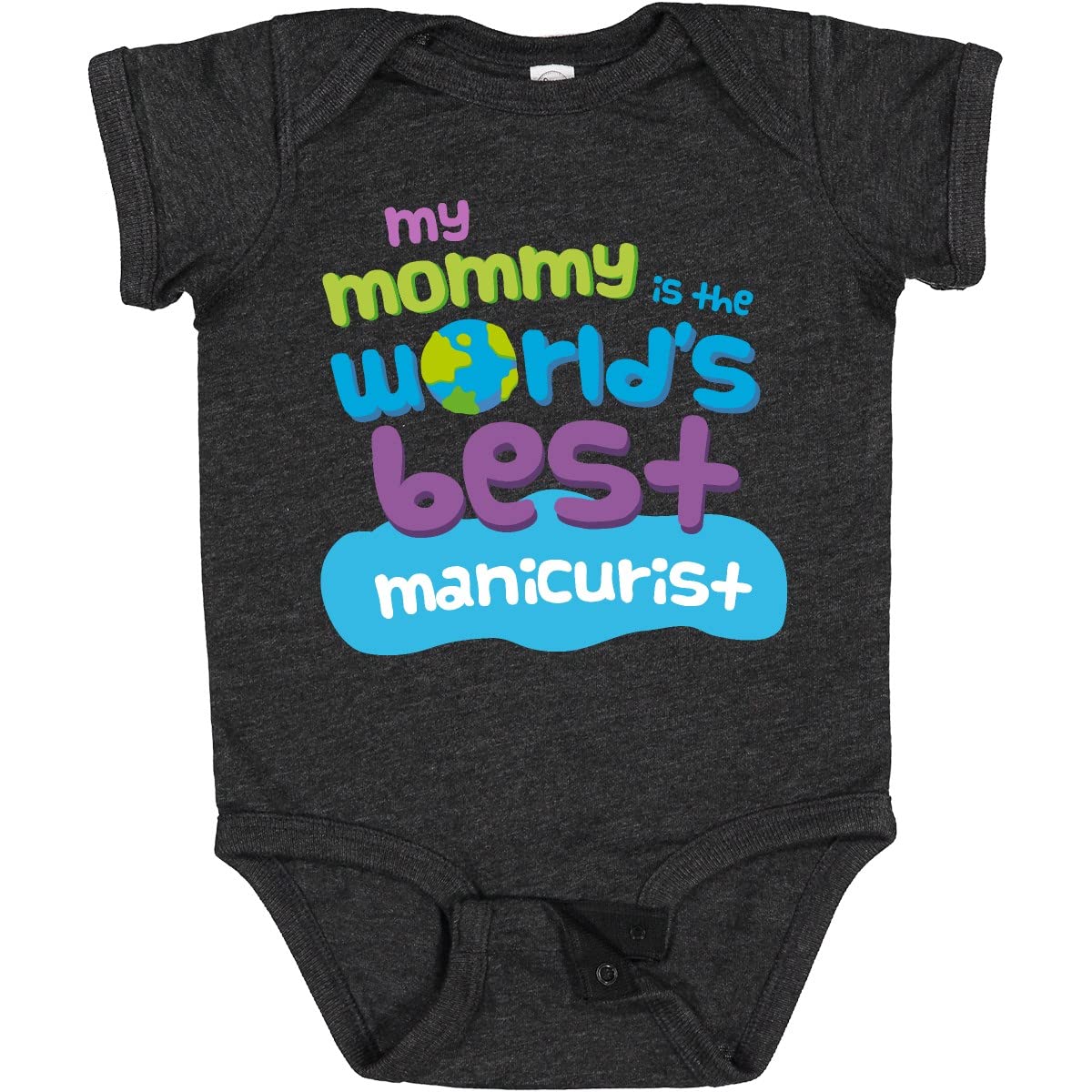 Inktastic Manicurist Mom Nail Artist Baby Bodysuit - Cute Graphic Onesie for Newborns & Infants - Perfect Gift for Nail Technician Moms & Baby Showers