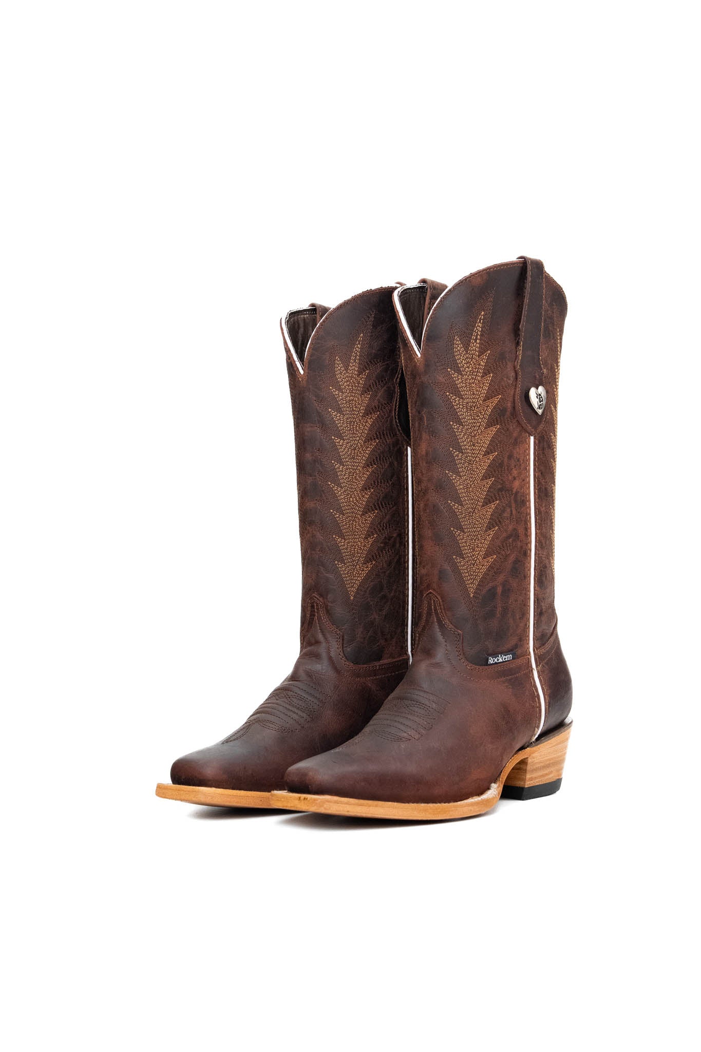 Sierra Frontier Toe Cowgirl Boots for Women - Western Style Riding Boots with Comfortable Fit - Perfect for Country Dancing, Rodeos & Outdoor Adventures