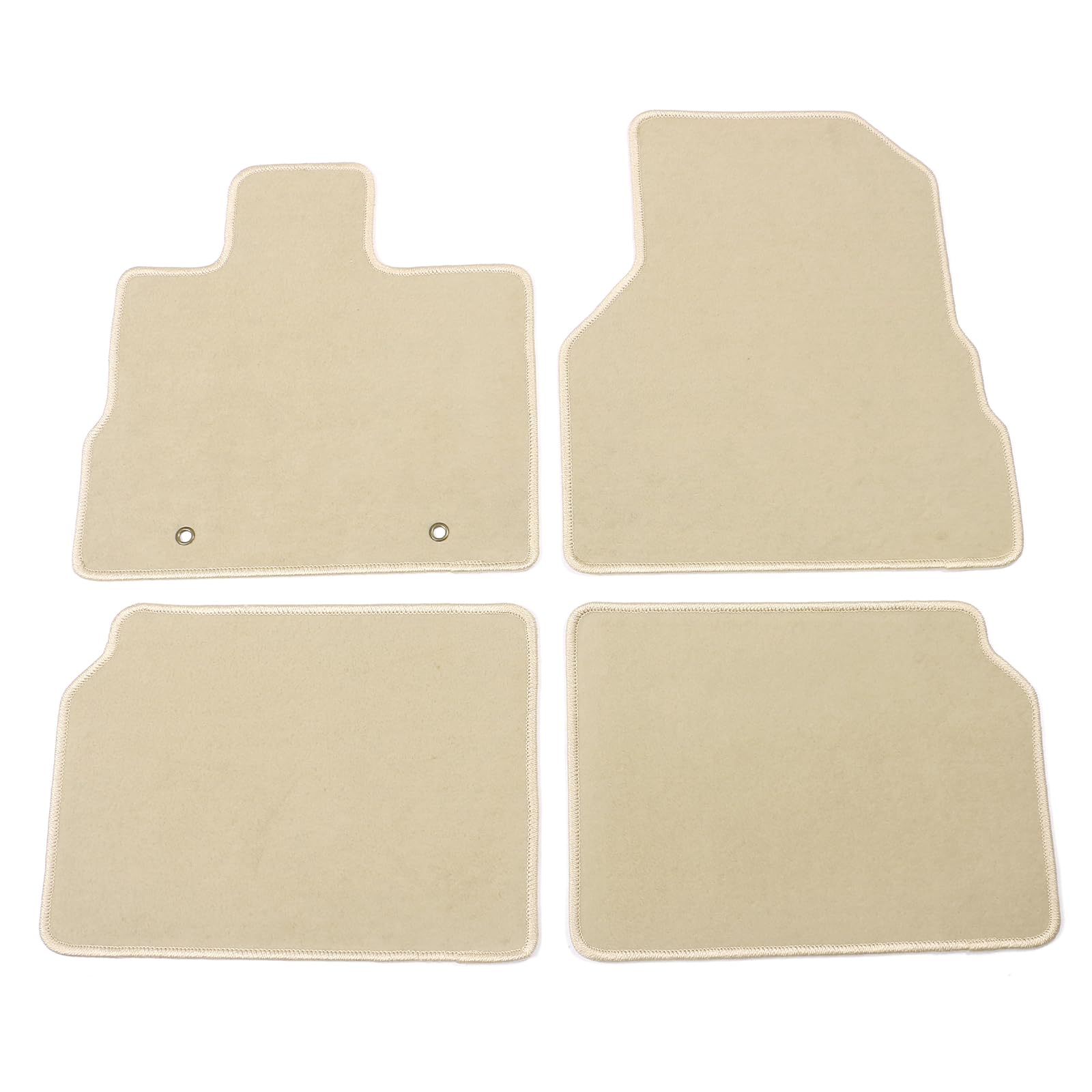 FREEMOTOR802® Premium Nylon Car Floor Mats for 2010-2017 Chevrolet Equinox - 4PCS Non-Slip Beige Interior Accessories | Perfect Fit, Durable Protection for Daily Driving & Road Trips