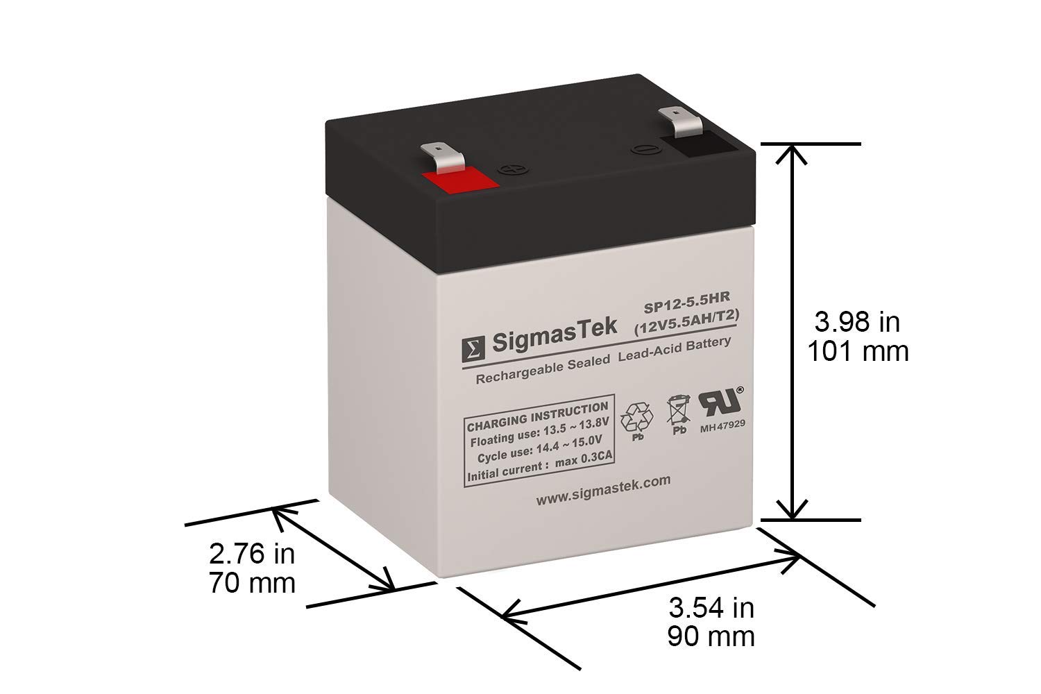 SigmasTek 10-Pack AF423A Replacement Batteries for Compaq UPS - Long-Lasting Power Backup for Home & Office Electronics