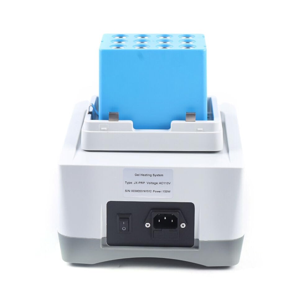 Portable 110V PRP PPP Gel Maker Heater Machine - 5ml x 12 Tubes, Digital Display Plasma Bio-Filler Gel Heating Instrument for Home Beauty & Professional Spa Treatments