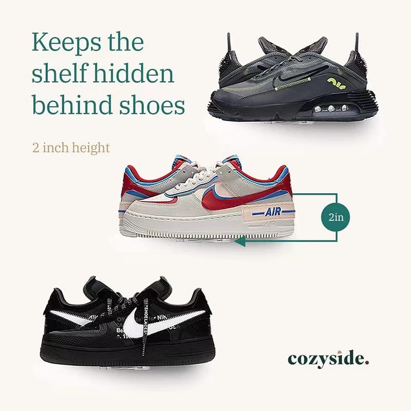 6 PCS Clear Acrylic Floating Shoe Shelves - Wall Mounted Sneaker Display Stand for Collectible Shoes - Perfect for Bedroom Closet, Shoe Collection Organization & Sneakerhead Display