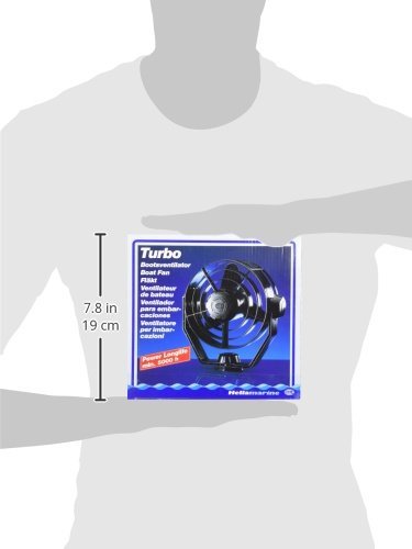 HELLA 003361012 '3361 Series' 24V DC 2 Speed Turbo Fan with Black Housing - Heavy Duty Cooling for Trucks, RVs & Industrial Equipment