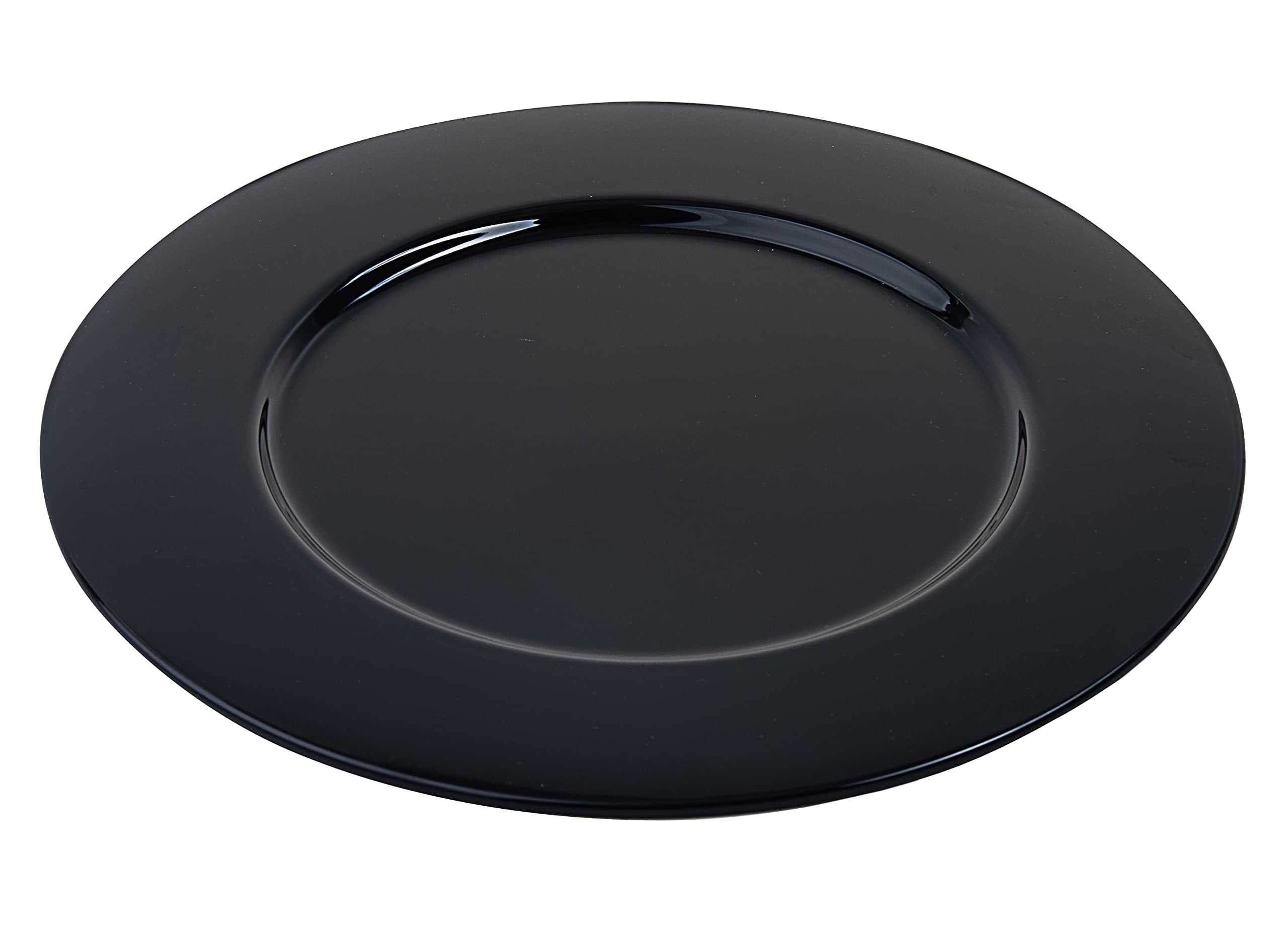 Barski Glass Charger Plates Set of 6 - 12.5