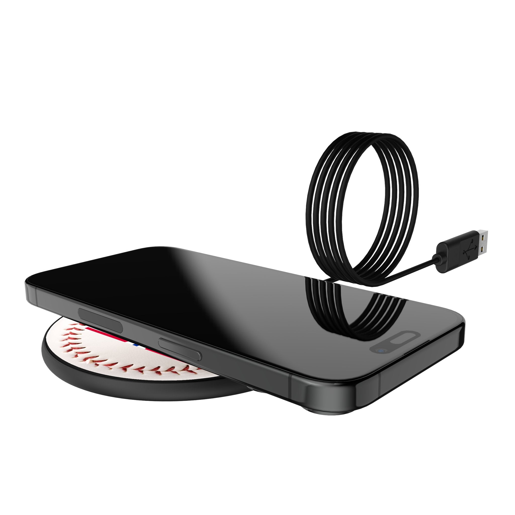 Atlanta Braves 1972-1975 Cooperstown Collection 15W Fast Wireless Charger - Perfect for Baseball Fans, Office & Home Use
