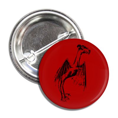 Jersey Devil Button - Vintage Style Metal Button for DIY Crafts, Clothing, and Accessories - Perfect for Sewing, Scrapbooking, and Costume Design