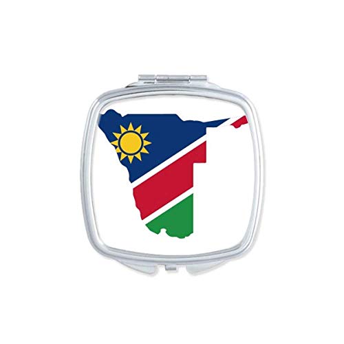 DIYthinker Namibia Africa Map Mirror - Portable Compact Pocket Makeup Mirror with Double Sided Glass for Travel, Home & Office Use