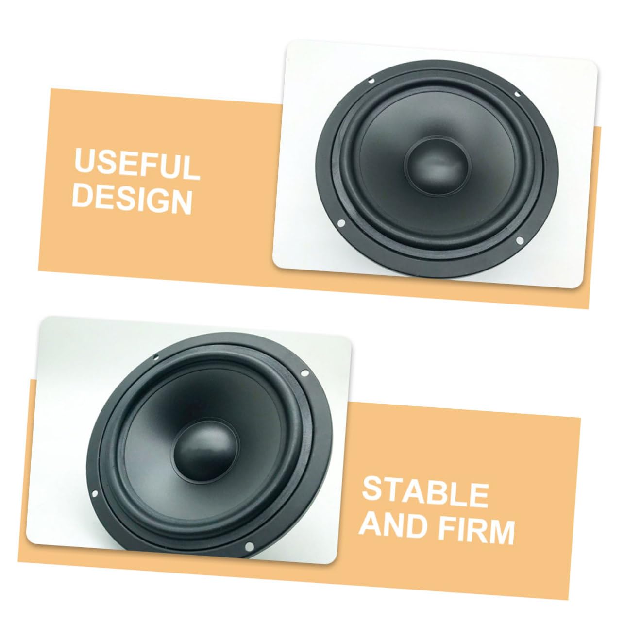 Angoily Coaxial Stereo Car Door Speakers 2pcs - Full Range Universal Fit Audio Speakers for Enhanced In-Car Music Experience