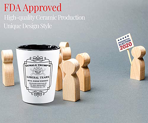 Bubble Hugs Shot Glass - No.45 Liberal Design - Real Whiskey Tears Glass - Perfect for Parties, Bars & Whiskey Tasting Events