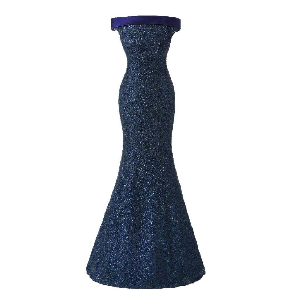 OYISHA Women's Off Shoulder Lace Sequin Mermaid Evening Dress for Wedding, Prom, Mother of the Bride - Elegant Formal Gown for Special Occasions
