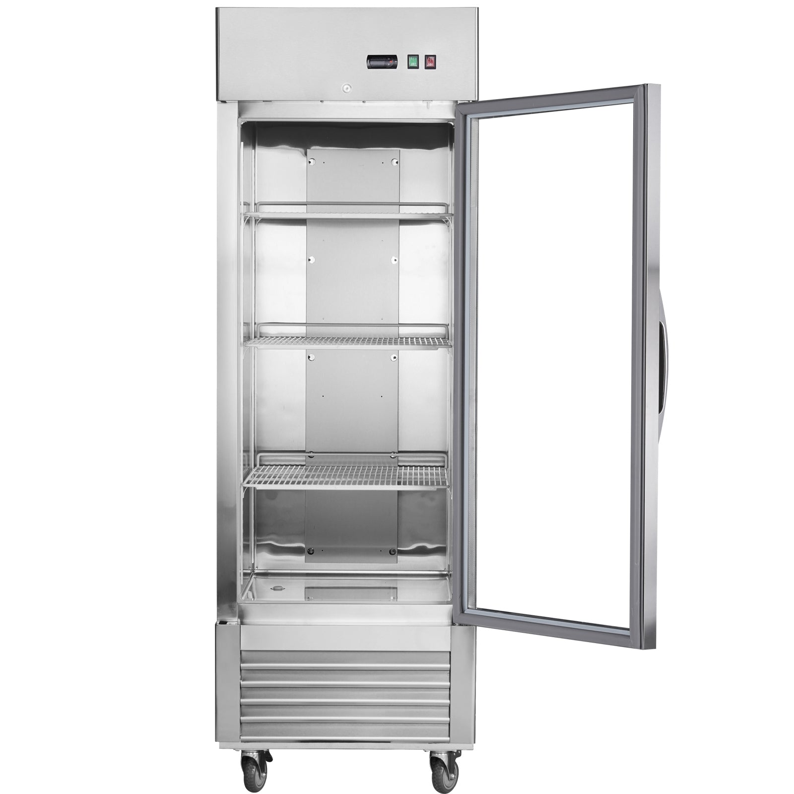 27'W Commercial Refrigerator Freezer - Stainless Steel Construction with Fan Cooling System - Ideal for Restaurants, Grocery Stores & Commercial Kitchens