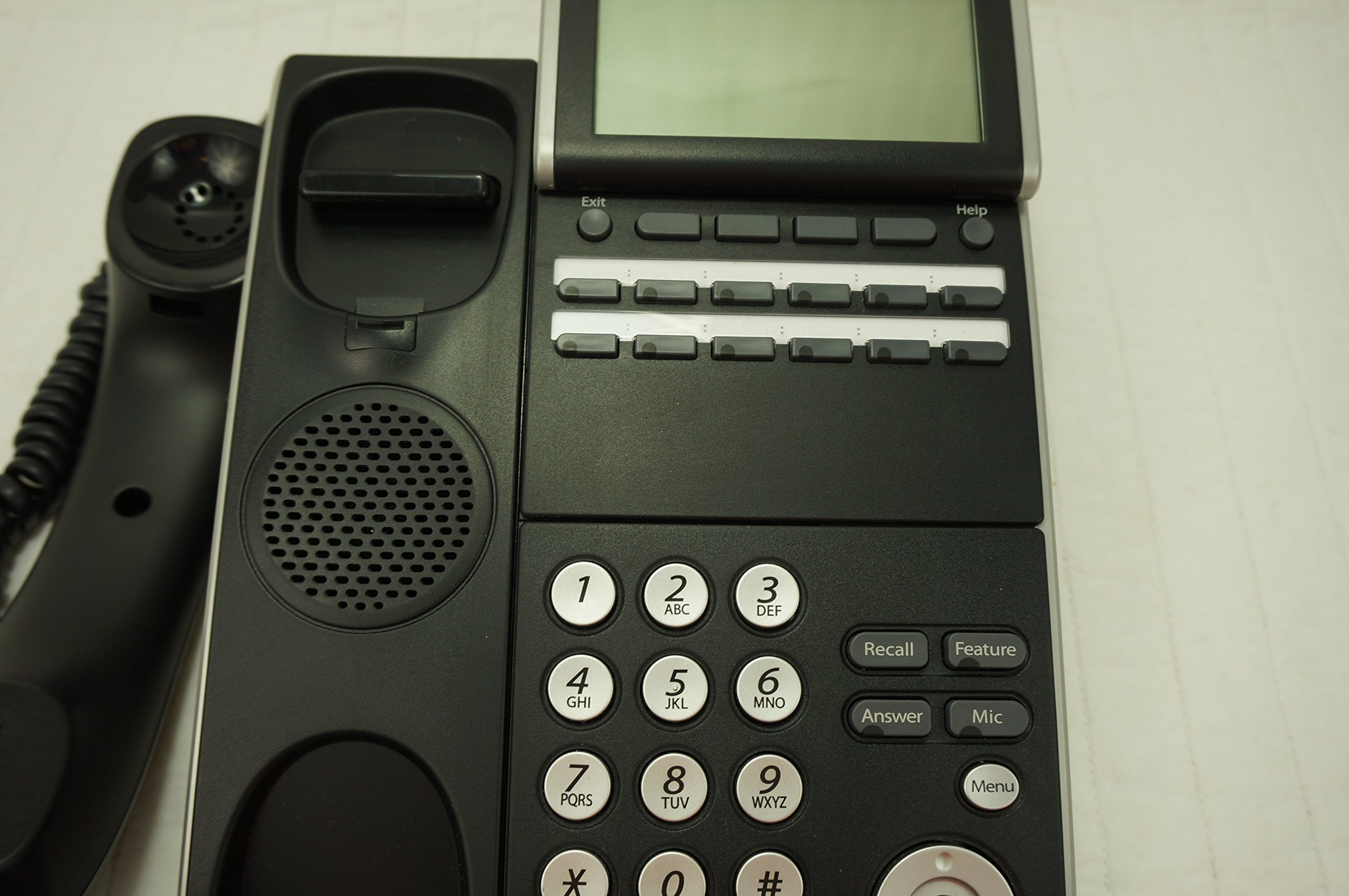 NEC DTL-12D-1 (BK) DT330 12-Button Digital Display Phone - Black Office Telephone for Business Communication | Ideal for Call Centers & Corporate Environments