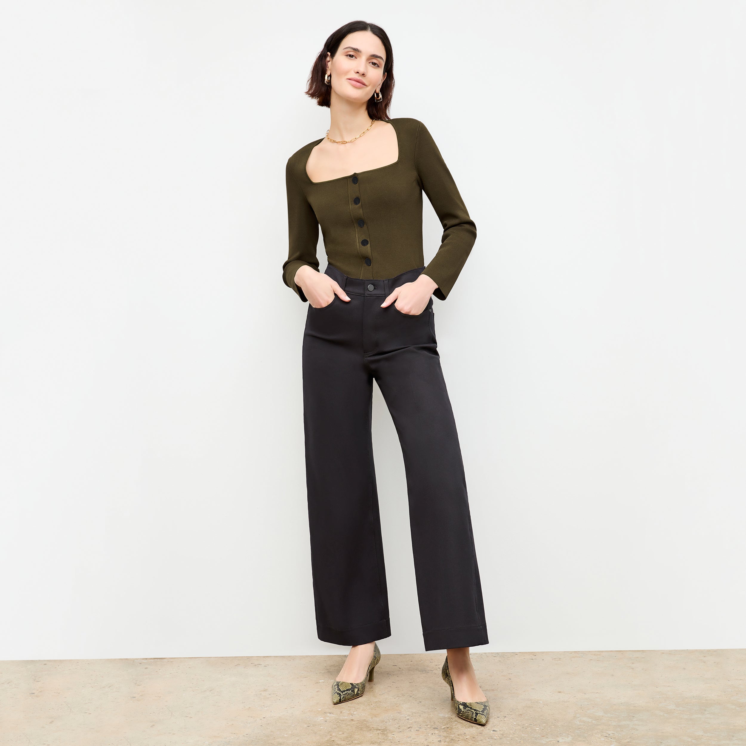 Milo Wide Leg Eco-Friendly Jeans - Better Than Denim in Black | Sustainable Fashion for Women, Casual Wear & Everyday Comfort