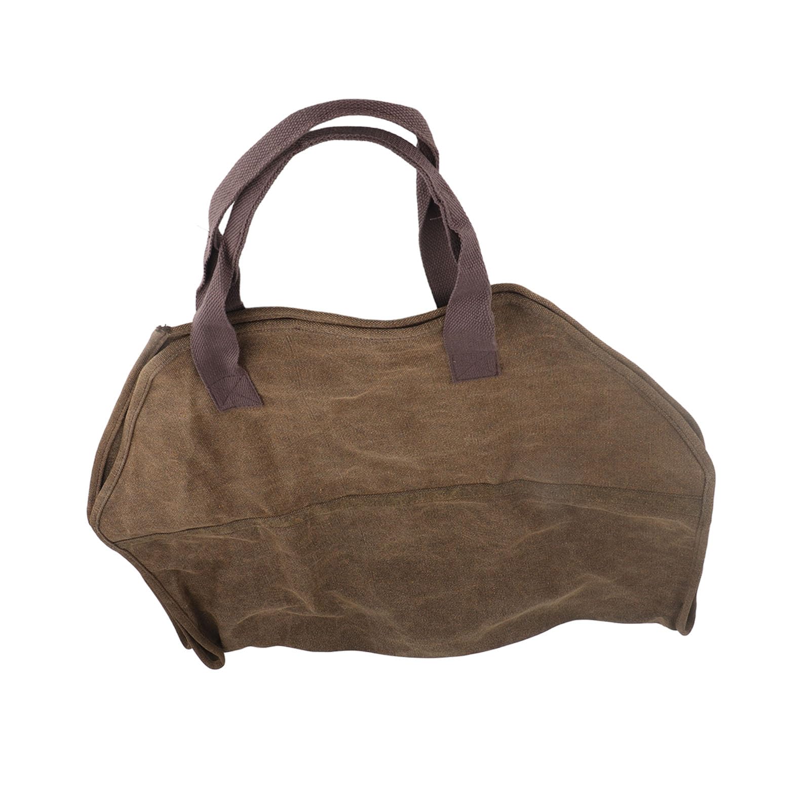 Canvas Firewood Carrier Bag - Large Log Tote with Handles for Indoor/Outdoor Use - Perfect for Fireplace & Camping