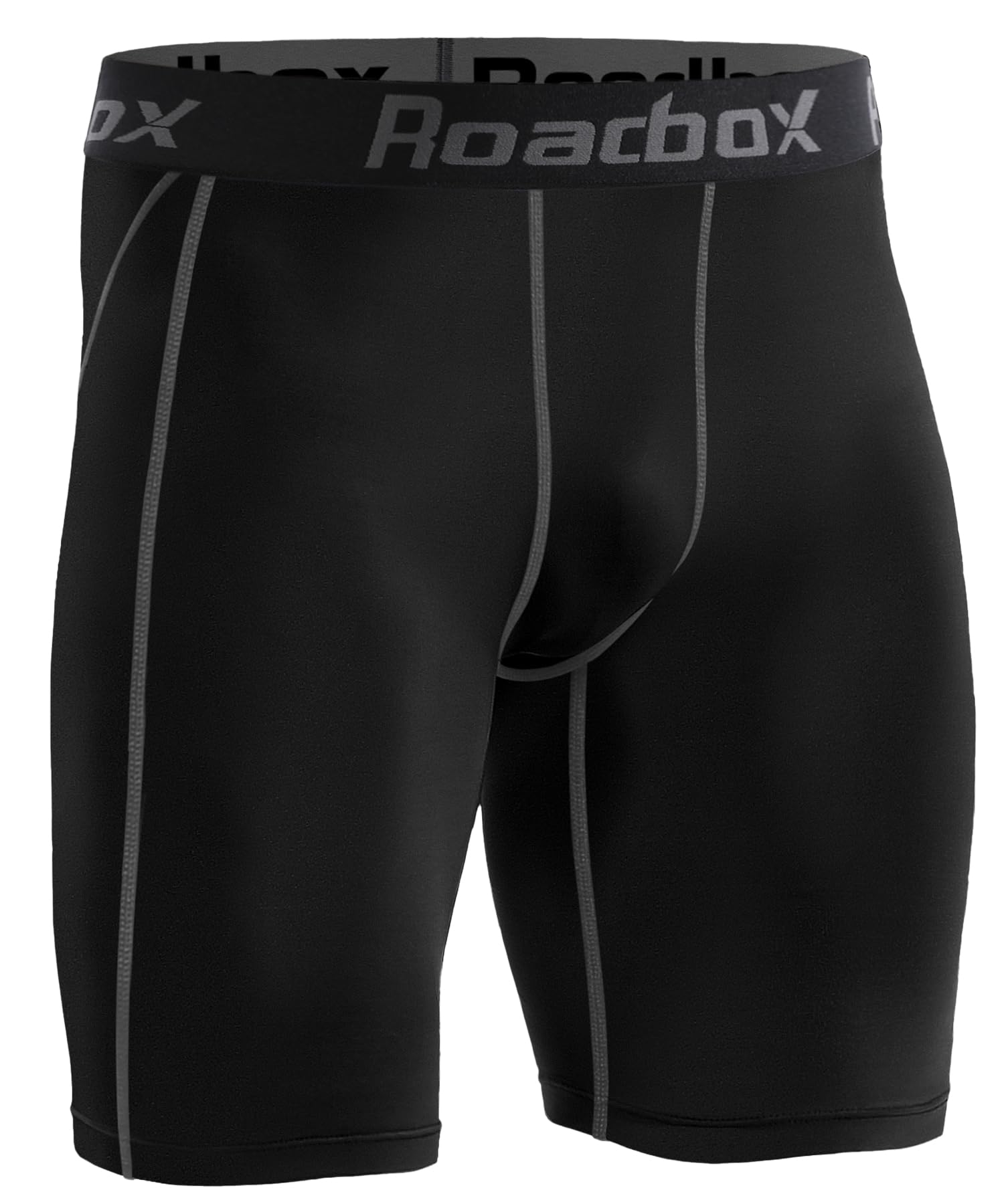 Roadbox Men's 3-Pack Compression Shorts - Cool Dry Athletic Workout Underwear, Moisture-Wicking Spandex Boxer Briefs for Running, Gym & Sports - Perfect for Training, Cycling & Active Lifestyles
