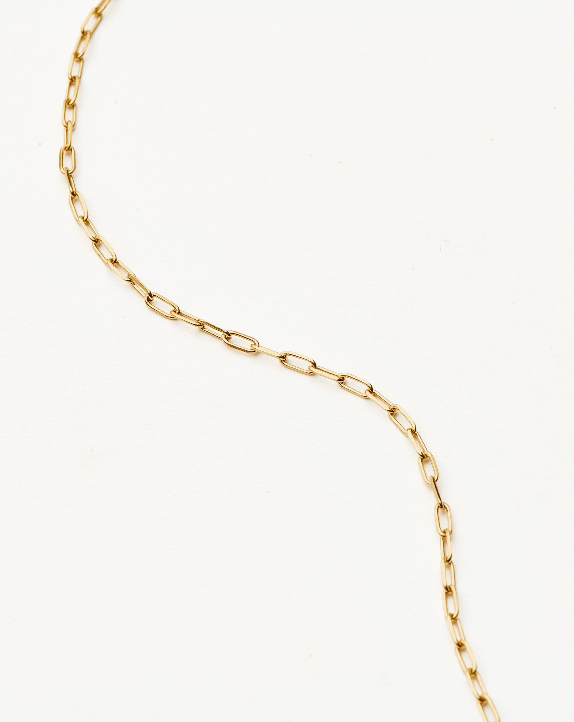 14K Solid Gold Paperclip Chain Necklace - Classic Minimalist Jewelry for Women - Perfect for Layering, Everyday Wear & Special Occasions