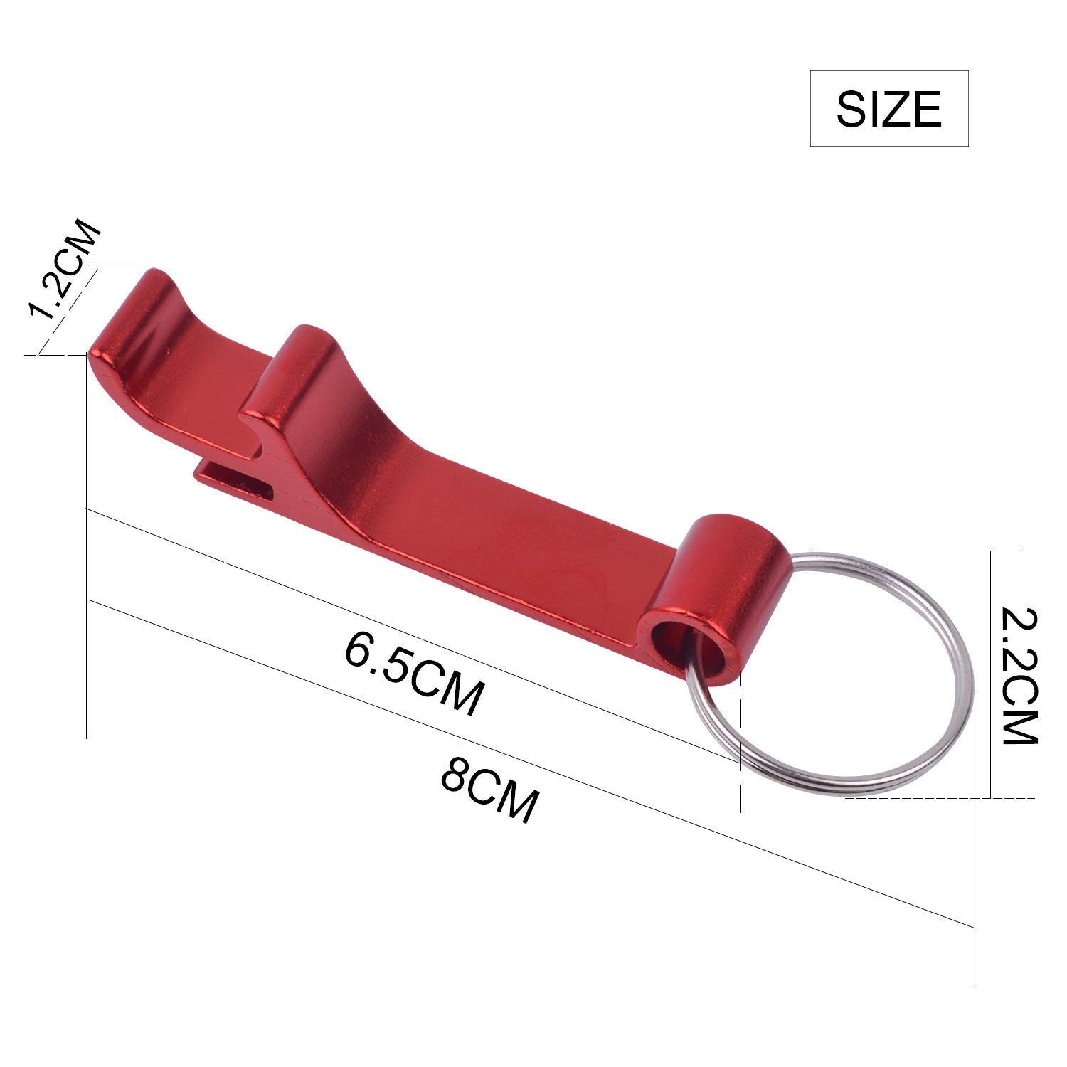 20PCS Portable Aluminum Alloy Bottle Opener Keychain - Mini Pocket Keyring for Beer, Soda & Wine (Purple) - Perfect for Camping, Travel, Parties & Gifts