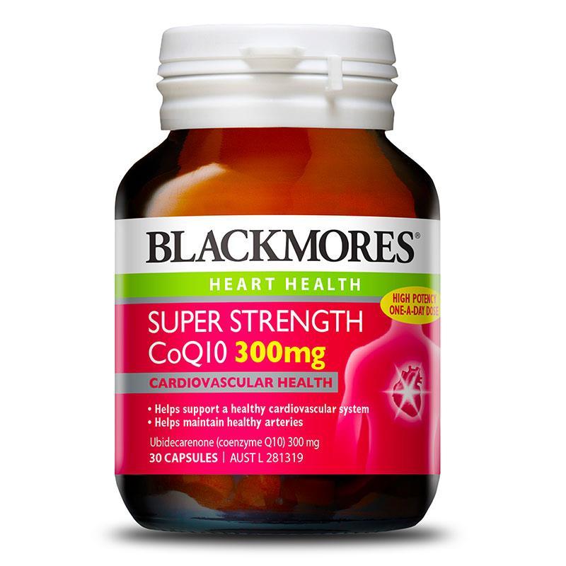 Blackmores Super Strength CoQ10 300mg Supplement - Supports Heart Health & Energy - Perfect for Active Adults & Cardiovascular Wellness