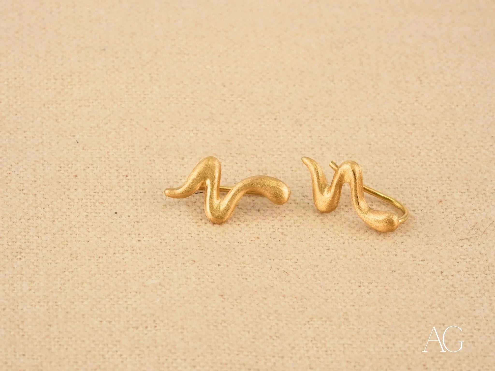 Trendy Wavy Earrings for Women - Unique Modern Dangle Drop Earrings for Casual & Party Wear | Perfect Gift for Her