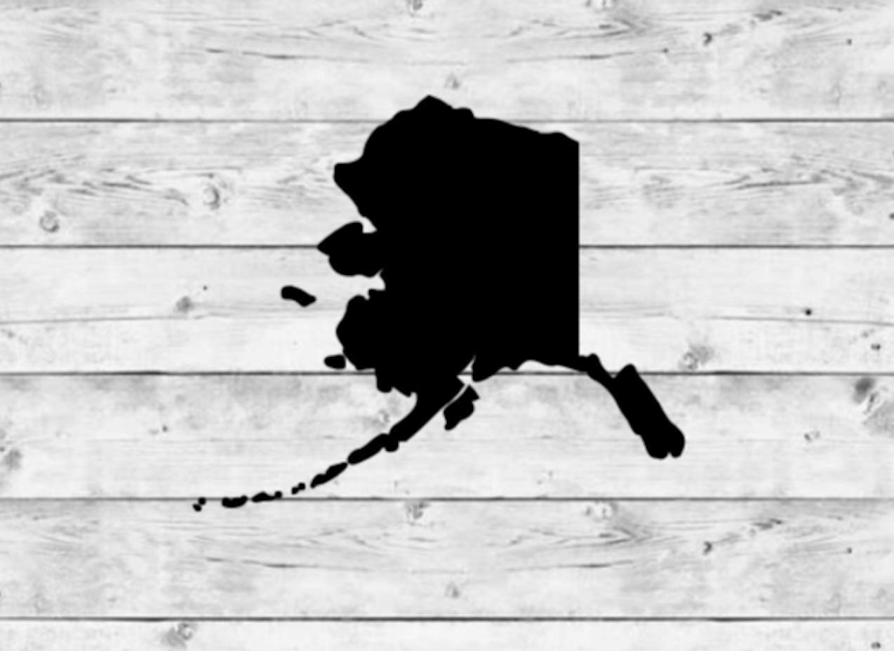 Premium Alaska Vinyl Decal Sticker - Waterproof State-Themed Car & Window Decals for Outdoor Decor, Laptop, Cooler, and Travel Accessories