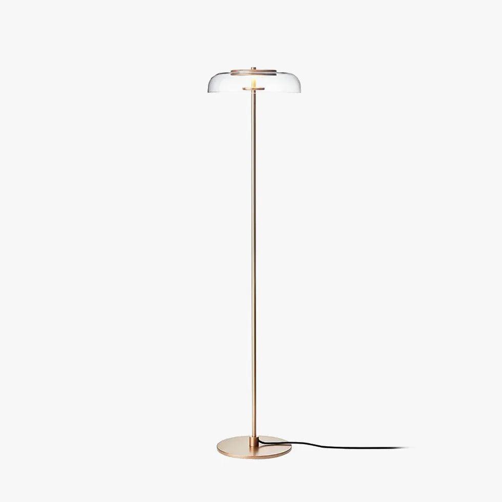Modern Minimalist Transparent Glass Floor Lamp - Elegant Home Decor for Living Room, Bedroom, or Office Lighting