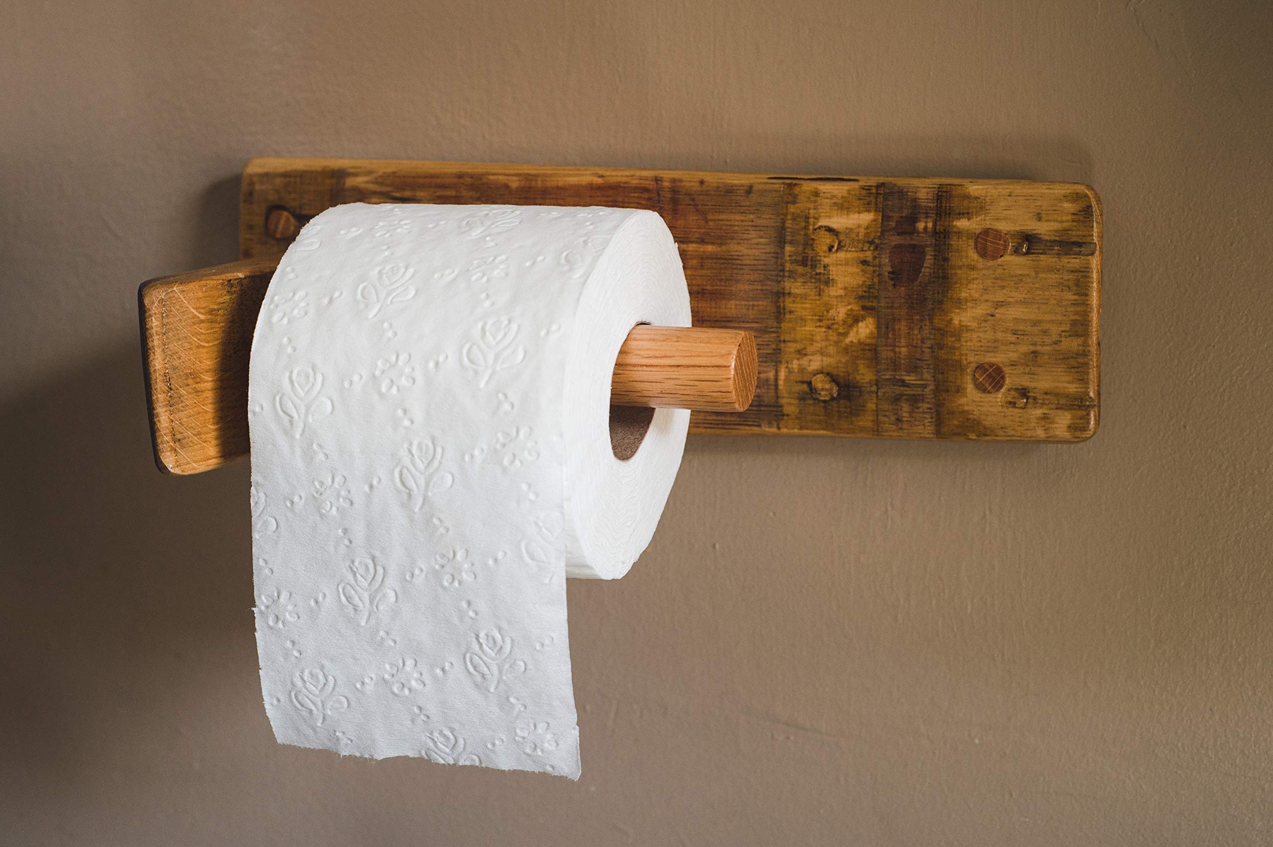 Modern Pole Style Toilet Paper Holder - Chrome Bathroom Tissue Roll Stand with Easy Installation - Perfect for Small Bathrooms, Powder Rooms & RVs