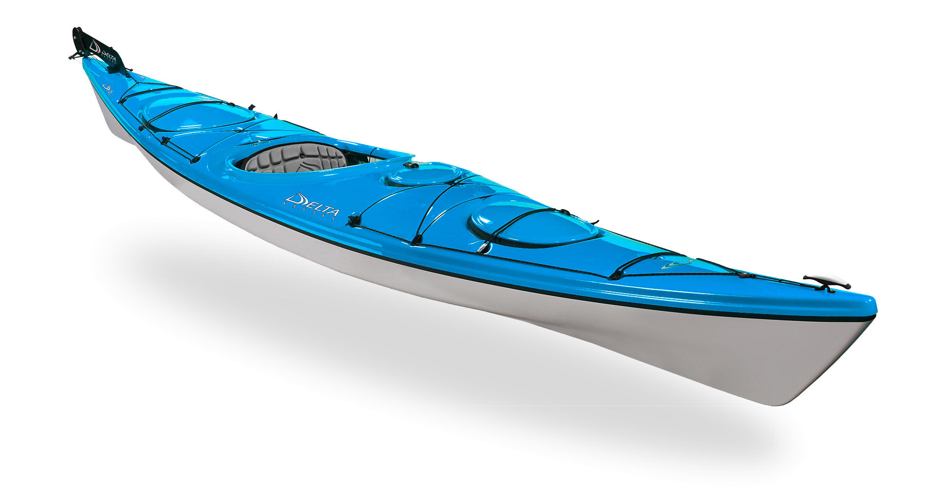 Delta 15S Kayak with Rudder System - Lightweight Touring Kayak for Lakes & Rivers - Perfect for Fishing, Camping and Water Exploration