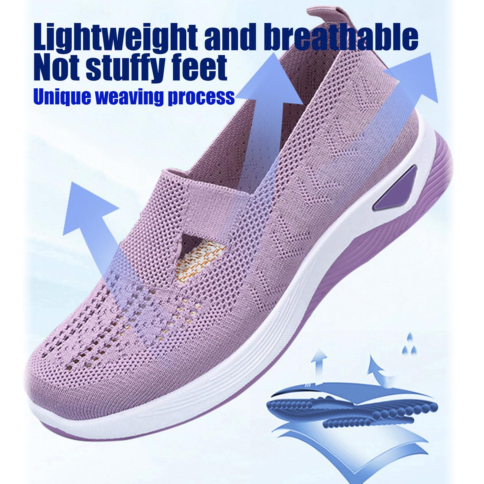 Women's Orthopedic Walking Shoes - Arch Support Sandals for Hiking & Sports