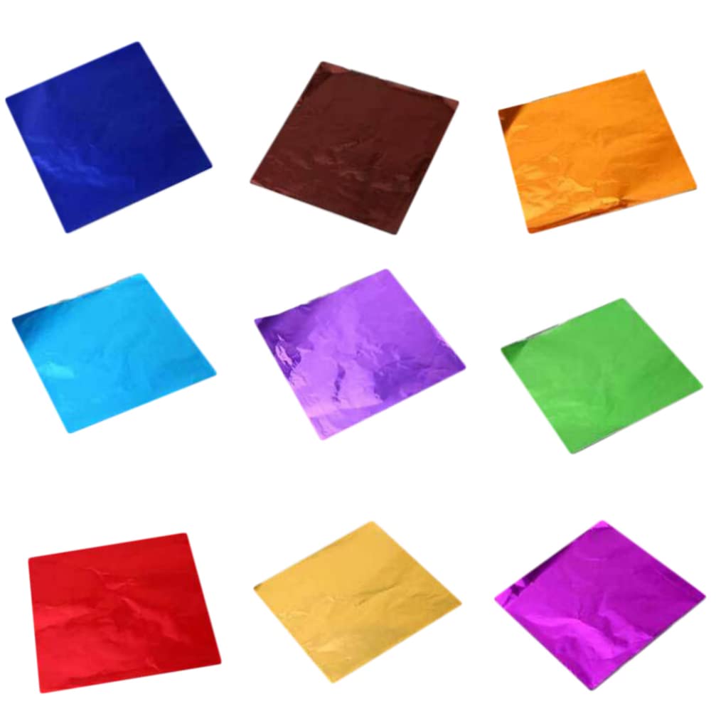 900pcs Gold Chocolate Foil Wrapping Paper - Premium Chocolate Wrappers for Candy, Baking & Gift Packaging - Ideal for Valentine's Day, Christmas & Party Treats