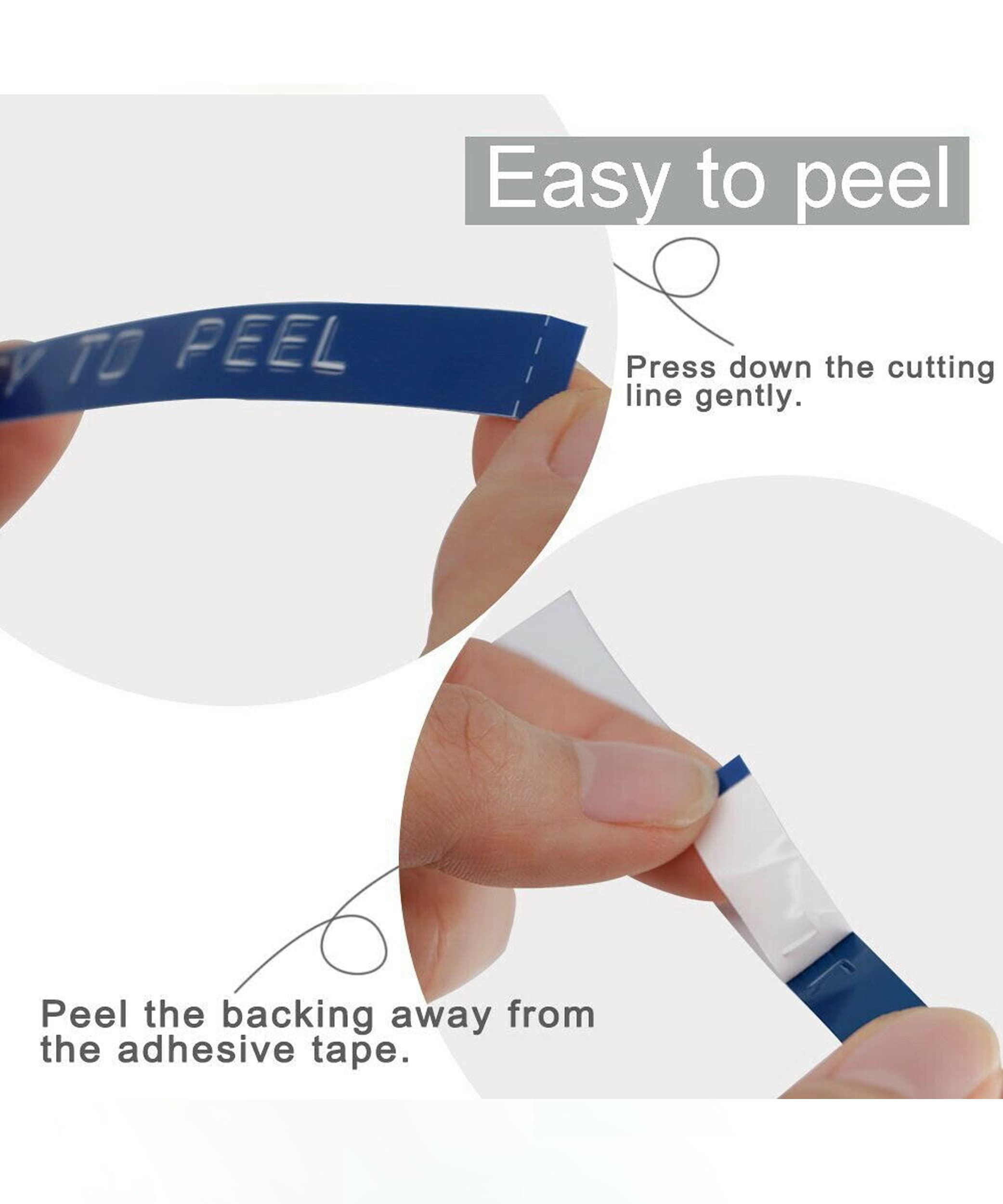 3-Pack Blue Compatible Label Tape for Dymo 3D Embossing Label Maker - Works with Organizer Xpress Pro, Motex, Omega Home, Junior Embosser & Office-Mate II - Perfect for Home, Office Organization & Craft Labeling