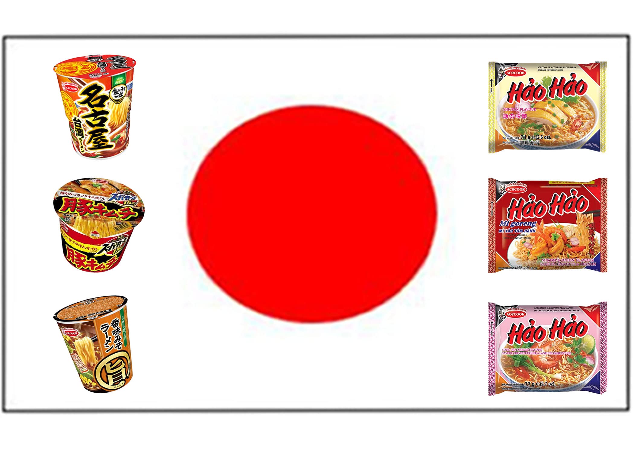 Global Instant Ramen Noodle Variety Pack - 10 Count Japanese, Filipino, Thai & Vietnamese Flavors | International Snack Box with World Sticker | Perfect for College Dorms, Office Lunches & Late Night Snacks
