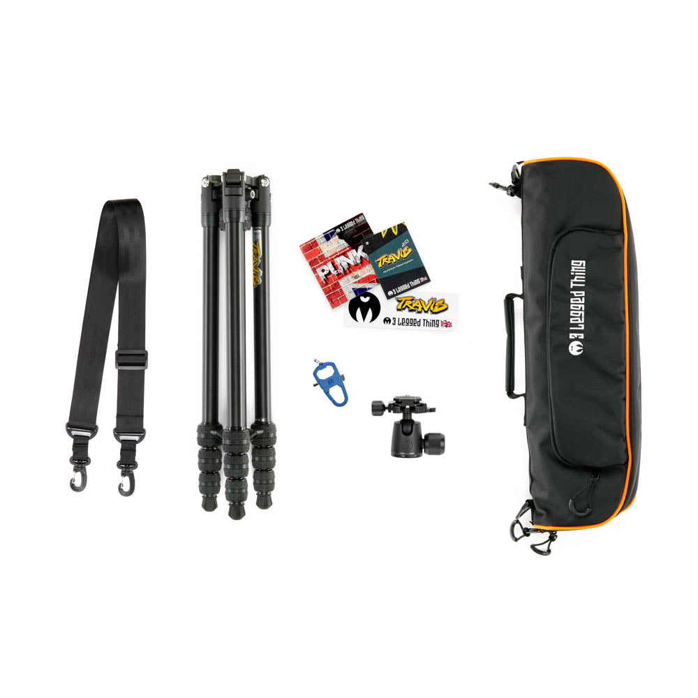 Punks Travis 2.0 Tripod Stand with AirHed Neo 2.0 - Professional Camera Tripod for Photography & Videography - Perfect for Travel, Vlogging, and Outdoor Shooting