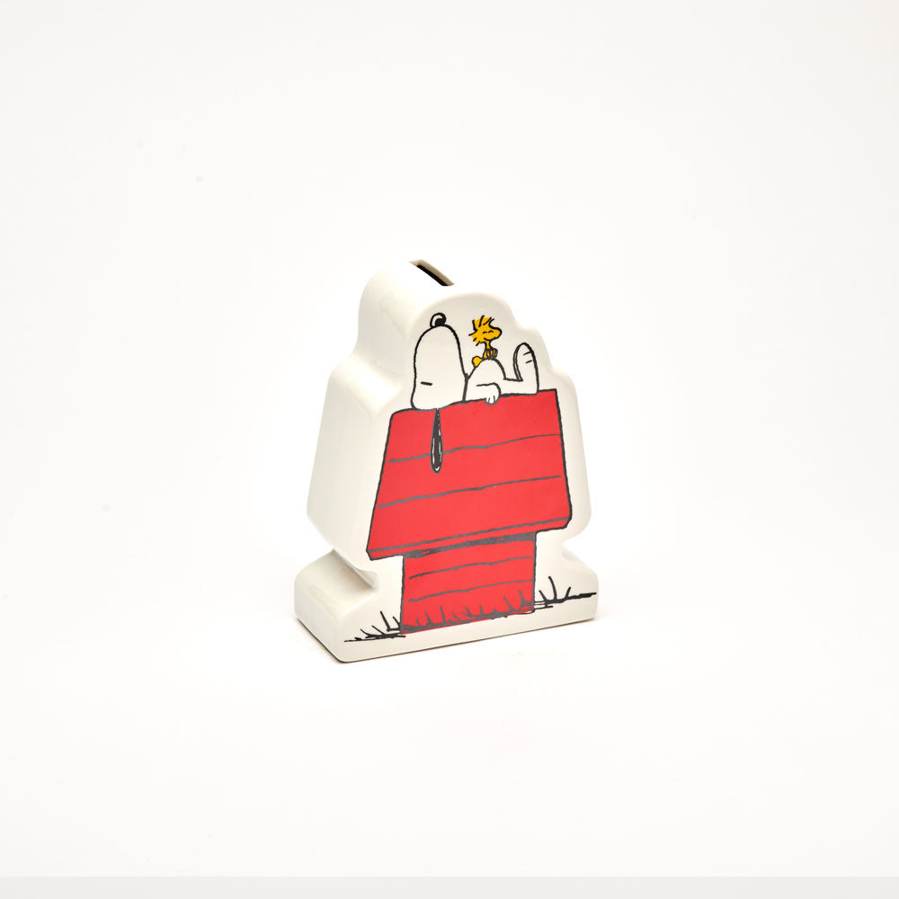 Snoopy Ceramic Coin Bank - Peanuts® Doghouse Money Box for Saving Coins & Cash | Perfect Gift for Kids, Collectors & Peanuts Fans | Home, Office & Dorm Decor