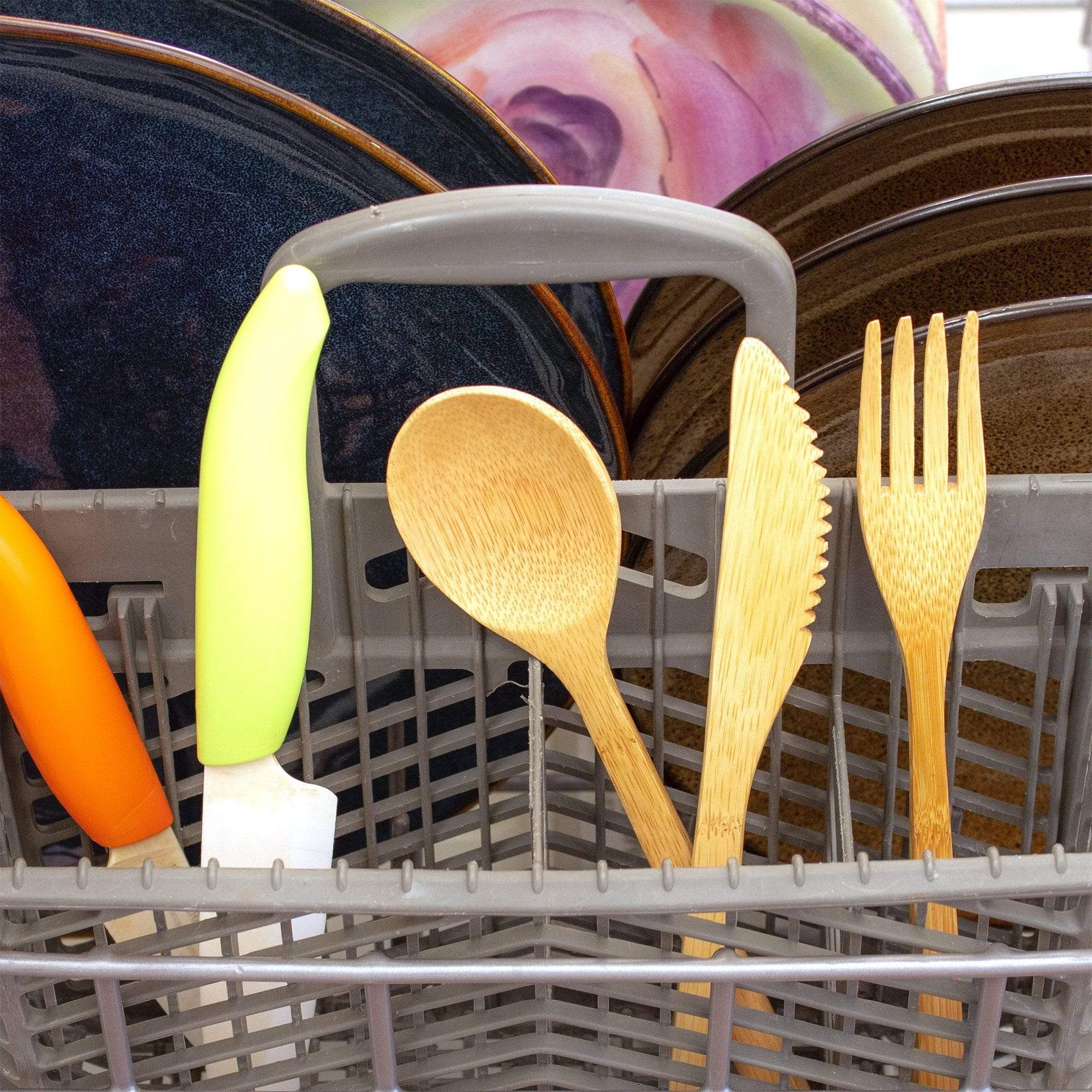Eco-Friendly Reusable Utensil Set with Compact Travel Case - Perfect for Camping, Picnics & On-the-Go Meals