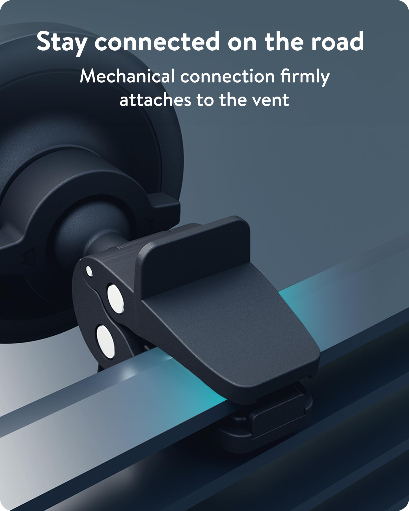 Mous MagSafe Compatible Wireless Charging Car Vent Mount - Fast Magnetic Car Phone Holder & Charger for iPhone 12/13/14/15 Pro Max - Perfect for Safe Hands-Free Driving & Navigation