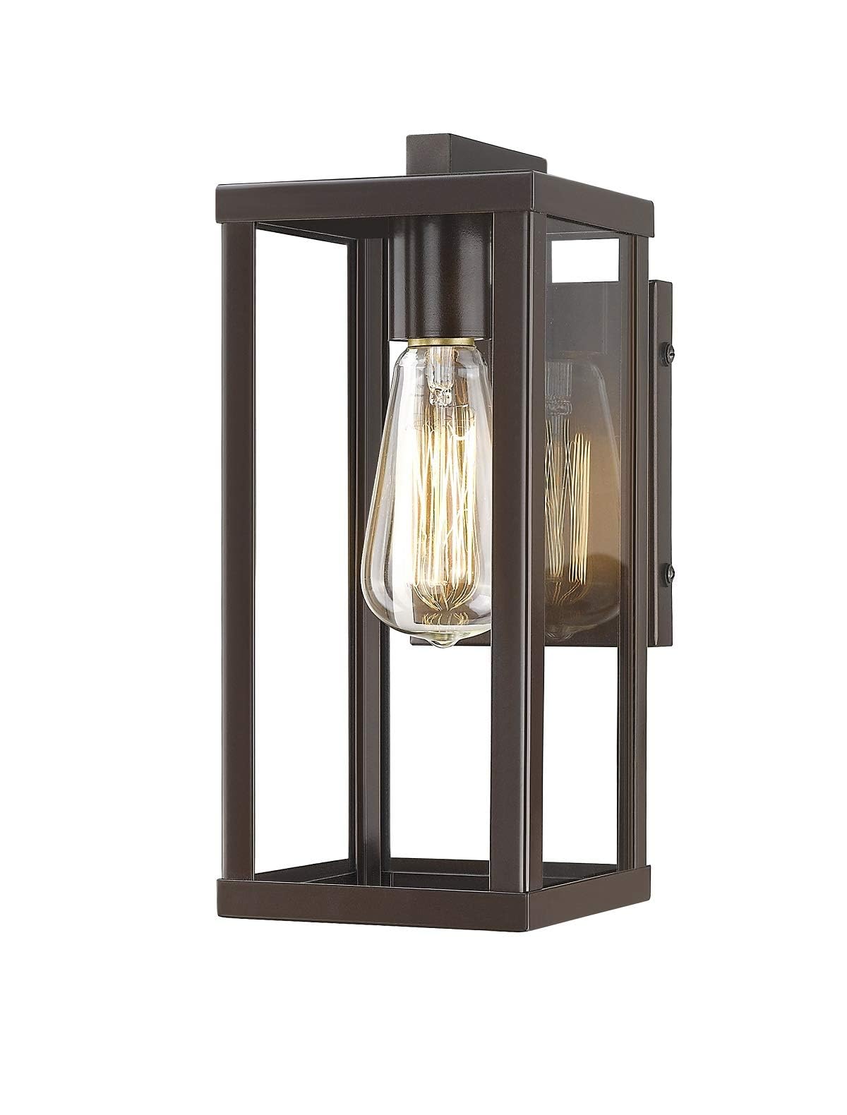 Waterproof Outdoor Wall Sconce Light - Exterior Wall Mount Lighting Fixture for Garage, Patio, Front Door - Durable Weatherproof Wall Lantern (1 Pack) - Perfect for Porch, Garden, and Pathway Illumination