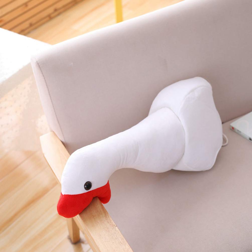 NUOBESTY Kids Animal Cosplay Costume Hat - Winter Plush Goose Dress Up Headwear with White Filling for Children's Party, Halloween & Christmas Costume Play | Cute Cartoon Stuffed Toy Hat for Boys & Girls